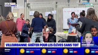 Villeurbanne  goûter pour les élèves sans toit [upl. by Tarabar]