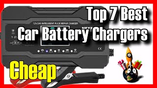 ⚡🔥 TOP 7 BEST Car Battery Chargers on Amazon 2024✅Cheap Jump Starter  Project Farm  Home [upl. by Aelyk]