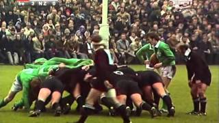 1973 Rugby Union Test Match Ireland vs New Zealand All Blacks Highlights [upl. by Nevets998]