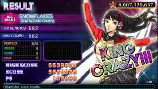 Persona 4 Dancing All Night  Snowflakes NARASAKI Remix ALL NIGHT [upl. by Coralyn218]