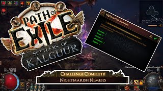 Nightmarish Nemesis Challenge  Path of Exile Settlers of Kalguur EP34  POE 325 pathofexile [upl. by Dina]