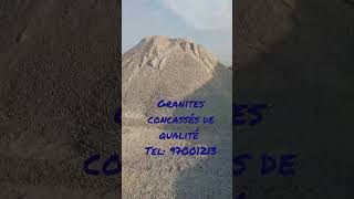 Granites concassés gravillons sables materiaux de construction 🏗️ [upl. by Binky]