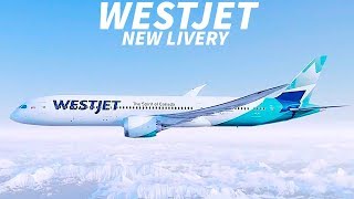 WESTJET Reveal NEW LIVERY [upl. by Ahsakat]