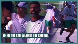 Bopanna amp Shapovalov Angry at Umpire for Not Seeing Their Opponent Hit the Ball Against the Ground [upl. by Cantone264]