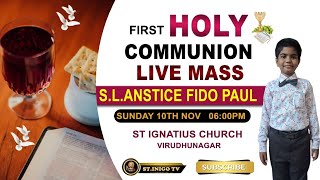 🔴10112024 SL Anstice Fido Paul  First Holy Communion Mass Live stinigotv [upl. by Salahi]