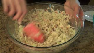 Quick and Easy Cole Slaw  Lynns Recipes [upl. by Ahrat]