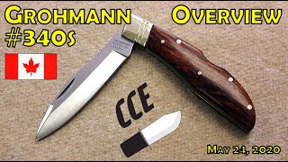 OVERVIEW Grohmann 340S Back Lock version  Canadian Belt Knife [upl. by Jonme]