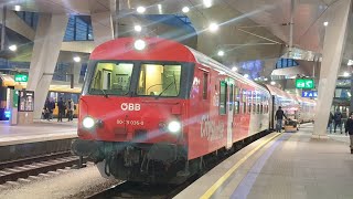 Abfahrt ÖBB IC 833 Wien Hbf  Villach Hbf in Wien Hbf 10022024 [upl. by Ardnasil322]