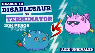 LOW BUDGET 20K DISABLESAUR TEAM VS TERMINATOR  Season 19 [upl. by Rehpotsirhcnhoj]