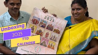 Unboxing 2025 TTD Calendar in tamil [upl. by Enialehs]