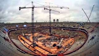 Andrade Gutierrez  Arena da Amazônia  Timelapse [upl. by Leafar679]