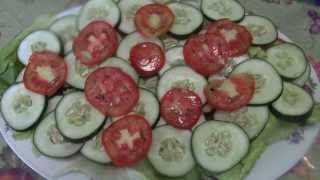 Ensalada de pepinos y tomates [upl. by Thad]