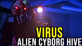 VIRUS Alien Hive Intelligence Cyborgs  Ending EXPLAINED [upl. by Ehtyde]