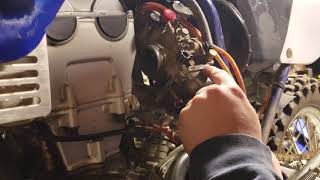 Yamaha WR450r 2008  Installing Pilot Jet [upl. by Barnes756]