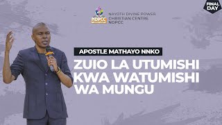 ZUIO LA UTUMISHI KWA WATUMISHI WA MUNGU  APOSTLE MATHAYO NNKO NOVEMBER 2024 [upl. by Stoecker931]