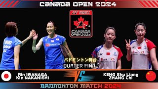 VIRTUAL SCORE  Rin Iwanaga Kie NAKANISHI vs Keng  Zhang  Canada Open 2024 Badminton [upl. by Kennie639]