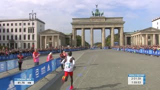 Eliud Kipchoge Marathon World Record 2022  Finish of the BMW BERLIN MARATHON [upl. by Aetnahc615]