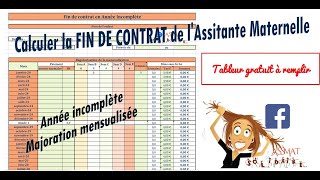 Fin de contrat pour majoration mensualisée [upl. by Rednasela]