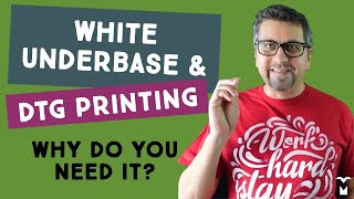 How to print on black and colored TShirts  White Underbase in Direct to Garment Printing [upl. by Fiorenza]