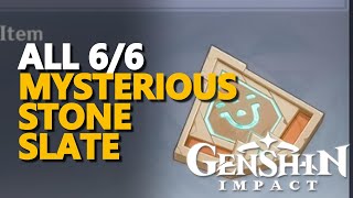 Mysterious Stone Slate Genshin Impact All 66 [upl. by Dublin588]