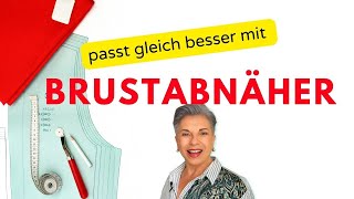 Brustabnäher in Schnittmuster  nachträglich einzeichnen [upl. by Yasmeen]