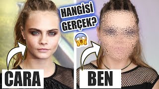 Makyajla Cara Delevingne Olma Challenge [upl. by Orth]