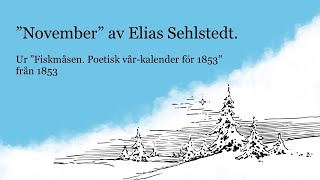 Månadens dikt quotNovemberquot av Elias Sehlstedt [upl. by Noed]