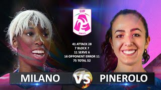 Milano vs Pinerolo  Italian Volleyball LVF SerieA1 20232024 [upl. by Amalee677]