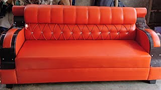 3 seater sofa design 53 how to making three seater sofa 3seater viral video [upl. by Vassell]