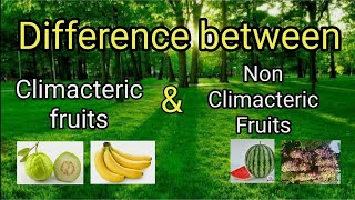 Climacteric and Non Climacteric fruits  Horticulture [upl. by Takeshi]