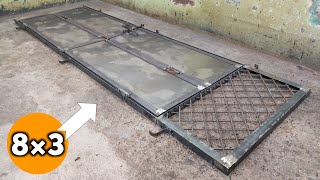 How To Make Big Metal Sheet Door 🚪 For Home [upl. by Caldwell]