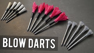 How to Make BlowgunAirgun Darts [upl. by Nwahsauq]