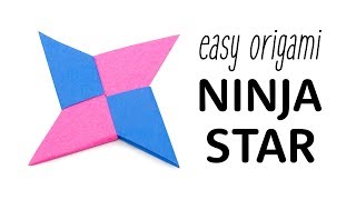 Origami Ninja Star Tutorial  Shuriken  Paper Kawaii [upl. by Akissej578]