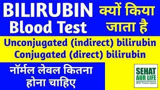 Bilirubin Blood Test kya hai Direct Bilirubin Total Bilirubin Test Normal Range Values Hindi [upl. by Mag]