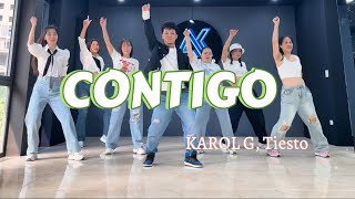 CONTIGO  KAROL G Tiesto  Zumba Fitness  Choreography Jack Gurung [upl. by Kado]