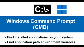 Find installed application and environment variables paths [upl. by Asille639]