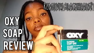 OXY Soap Review Removes Blackheads South African YouTuber [upl. by Ilahtan]