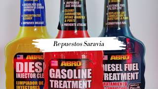 Aditivo o Tratamiento de Gasolina marca ABRO  Repuestos [upl. by Sidnee]