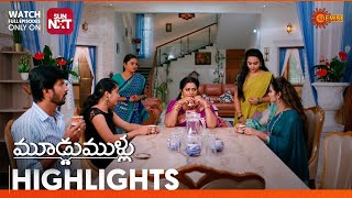 Moodu Mullu Highlights of the day  Watch full EP only on Sun NXT  04 Dec 2024  Gemini TV [upl. by Rehpotsrhc466]