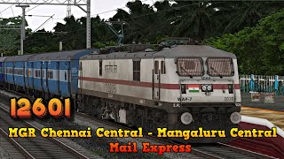 12601 MGR Chennai Central  Mangaluru Central  Railworks 3  TS 2022  NTG GAMING [upl. by Cirilo]