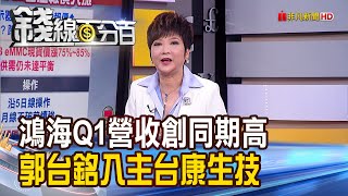 《台面板產值躍世界第二 DRAM報價飆漲 鴻海Q1營收創高 郭台銘入主台康生技》【錢線百分百】202104071│非凡財經新聞│ [upl. by Lonny]