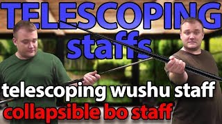 Collapsible Bo Staff and the Telescoping Wushu Staff  KarateMartcom [upl. by Kohler]