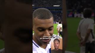 Réaction de Kylian Mbappé après la finale gagnée face à l’Atalanta football realmadrid foot [upl. by Davis]