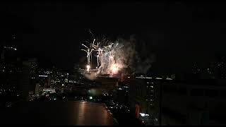 Canada Day Fireworks  Fireworks seen from Calgary downtown hotel [upl. by Mcgean]