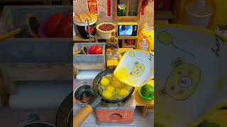 Mini cooking miniaturecooking miniaturefoodkitchen cooking shorts viralvideo [upl. by Alvan874]