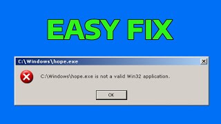 How To Fix Exe Not a Valid win32 Application [upl. by Namaj]