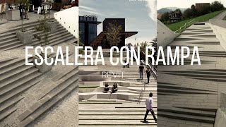 COMO HACER ESCALERAS CON RAMPAS  REVIT [upl. by Finzer]