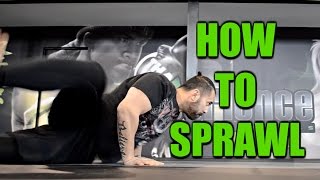 How to Sprawl  Defend against Takedowns  Double Leg Takedown Defense  NoGi  MMA  JiuJitsu [upl. by Lacim]