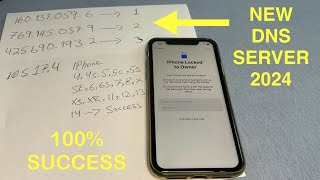 NEW DNS UNLOCK 2024 Remove icloud lock without owner Unlock Apple activation lock forgot password [upl. by Halbeib]
