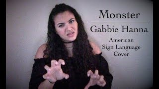 Gabbie Hanna  Monster ASL Cover [upl. by Cindra]